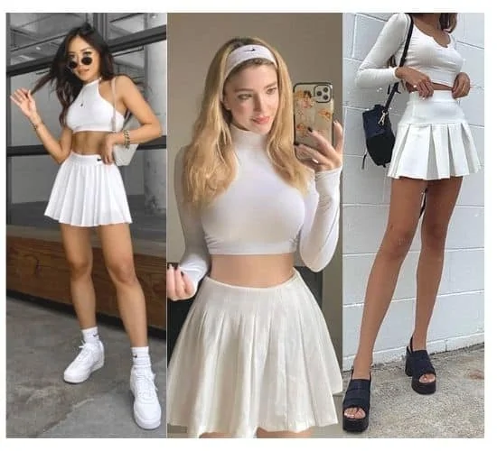 all-white outfit ideas for ladies