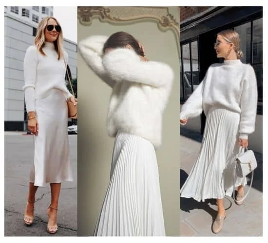 all-white outfit ideas for ladies