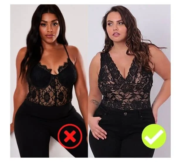 lace bodysuit outfit ideas plus size