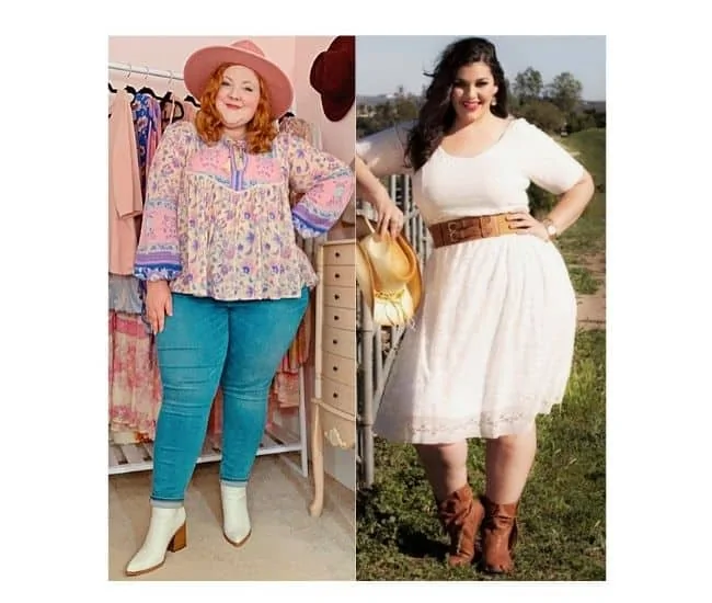plus size cowgirl outfit ideas, western girl fashion plus size