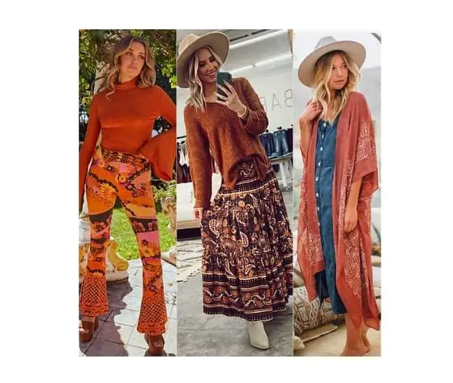 what to wear with rust and terracotta