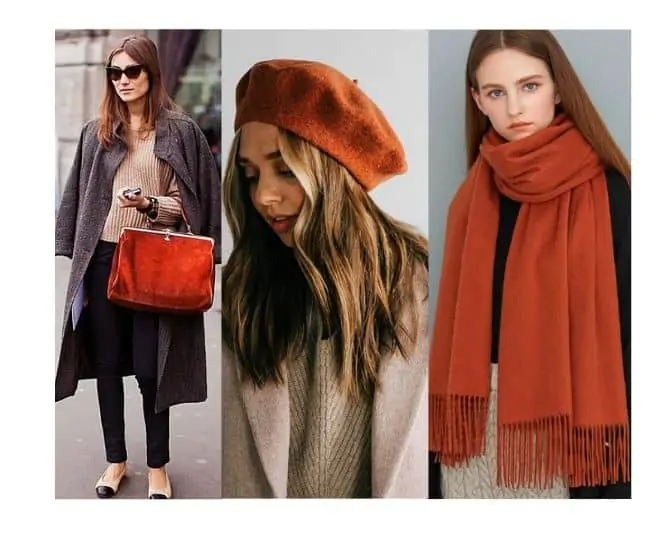 what to wear with rust and terracotta