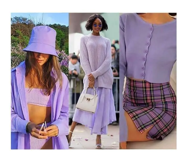 what to wear with lavender lilac monochrome 