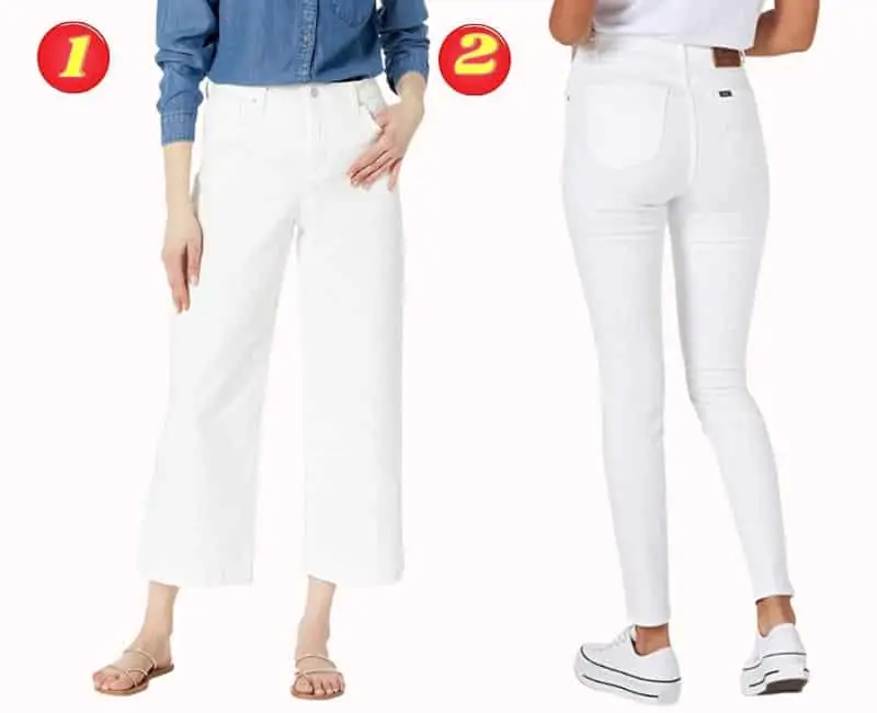 HOW TO WEAR WHITE JEANS WITH CELLULITE