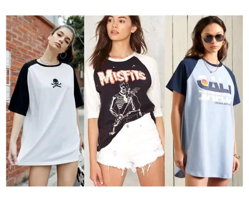 how to style women's raglan tee