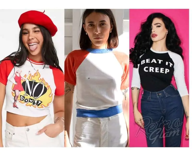 how to style women's raglan tee