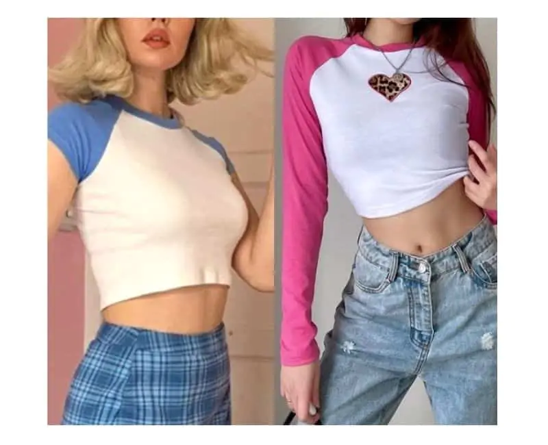 how to style women's raglan tee