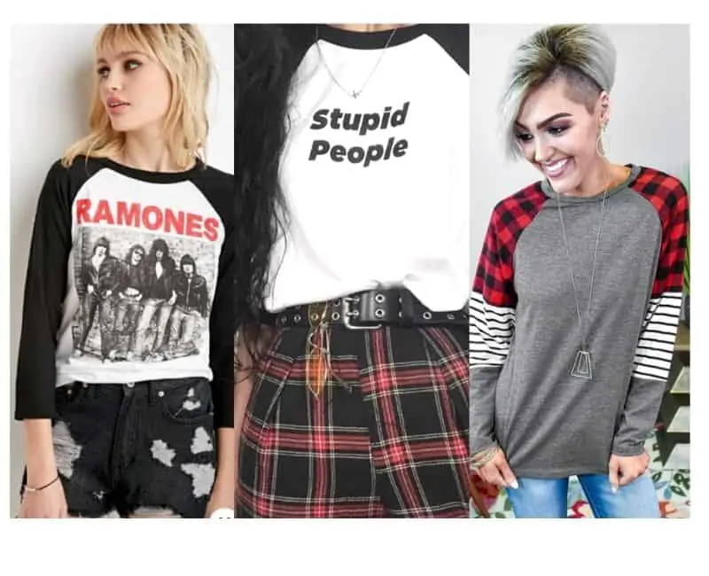 how to style women's raglan tee