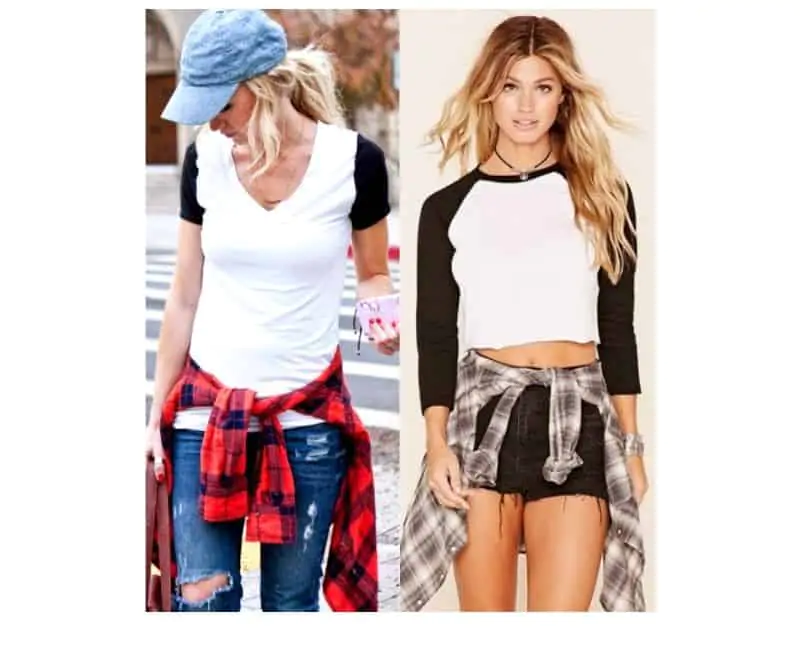 how to style women's baseball tee