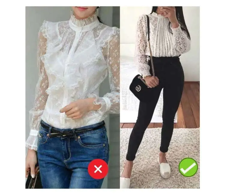 how to wear a blouse with jeans