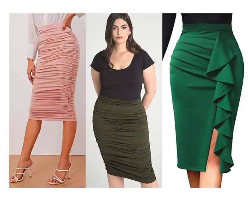 how to wear a pencil skirt with a tummy