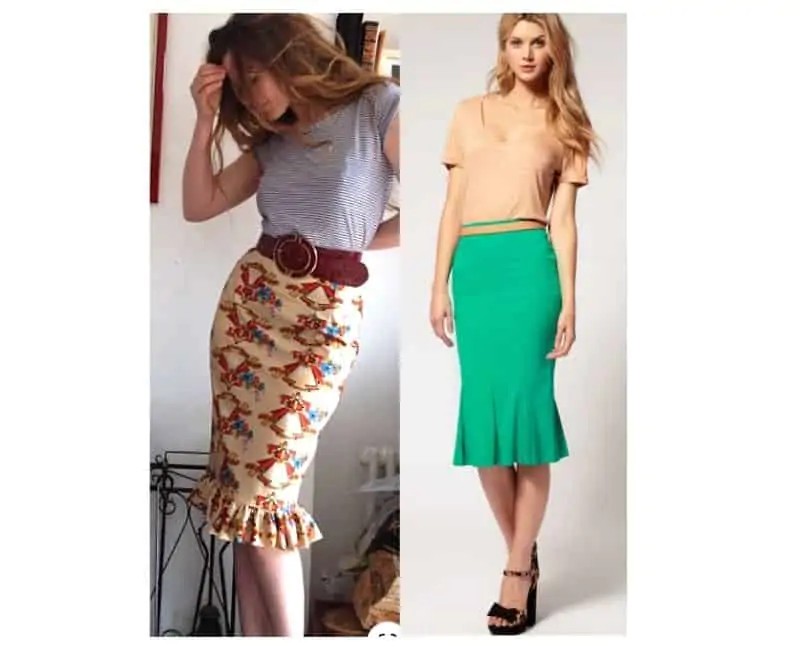 how to wear a pencil skirt with a tummy