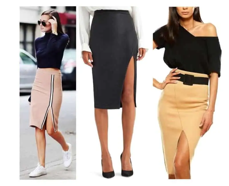 how to wear a pencil skirt with a tummy