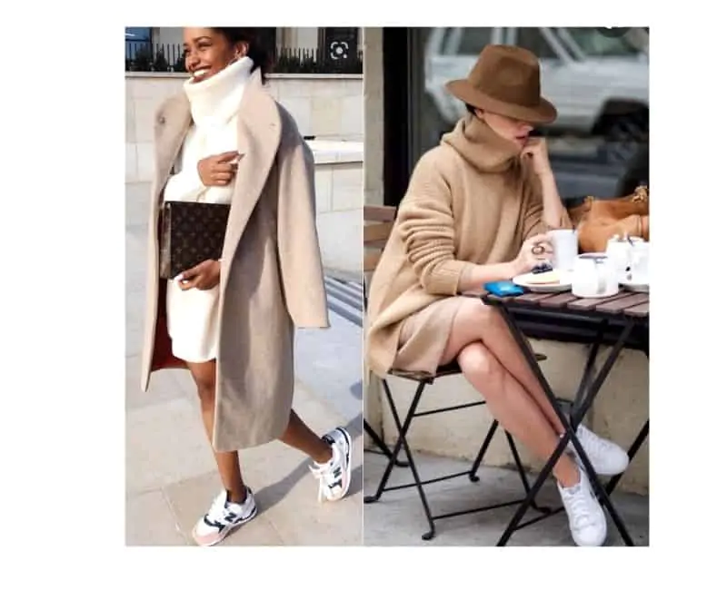 how to wear sweater dress in winter