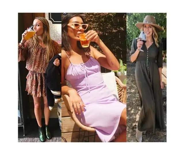 feminine dress beer date outfit 