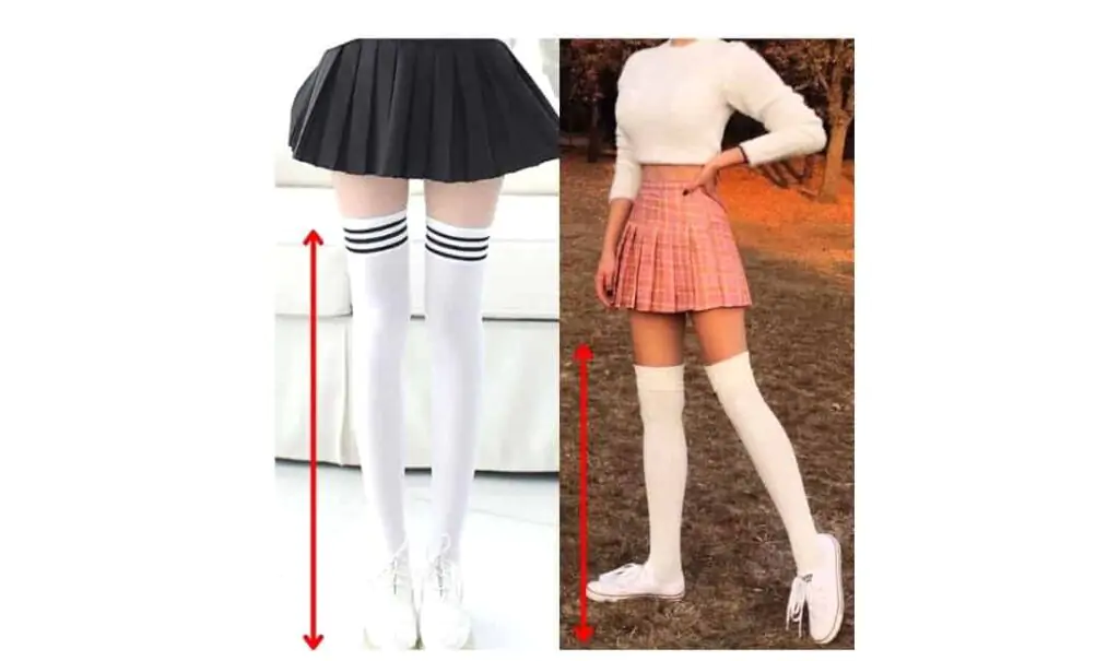 cute white knee high socks outfit