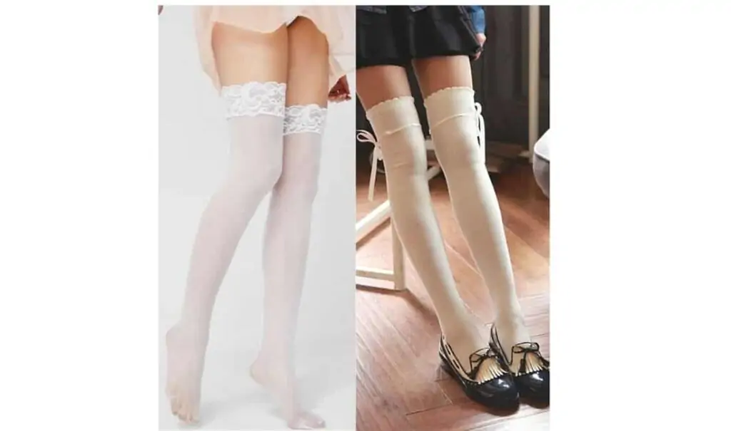 white knee high socks outfit