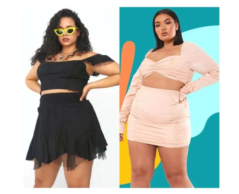 how to wear crop top curvy & plus size