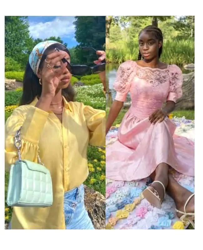 Aesthetic cottagecore styles for black girls