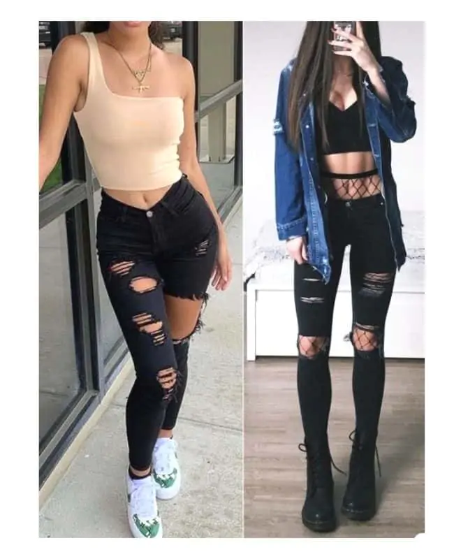 black jeans outfit ideas