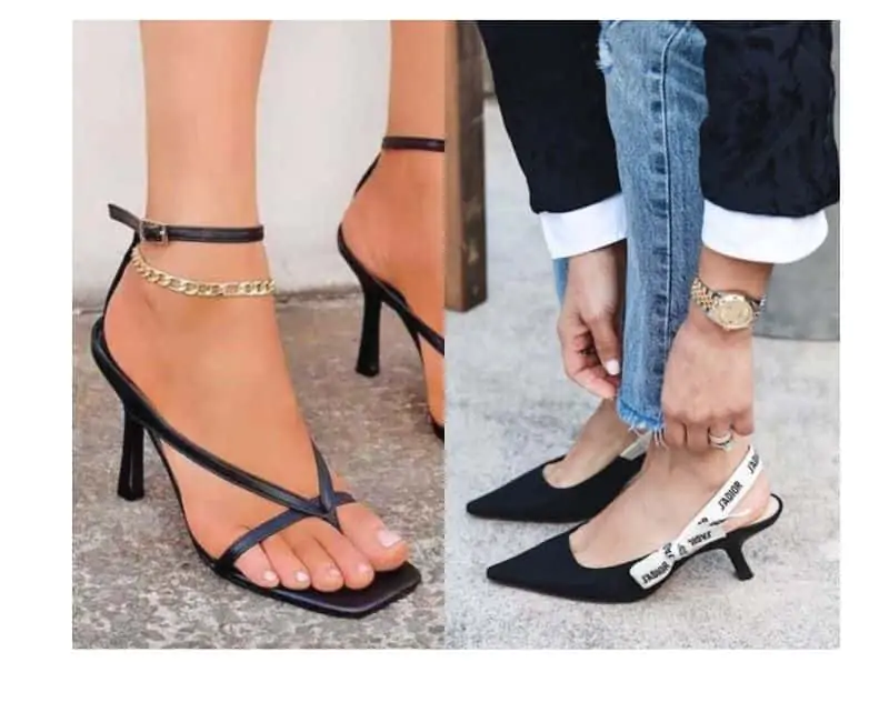 how to wear heels when you're tall