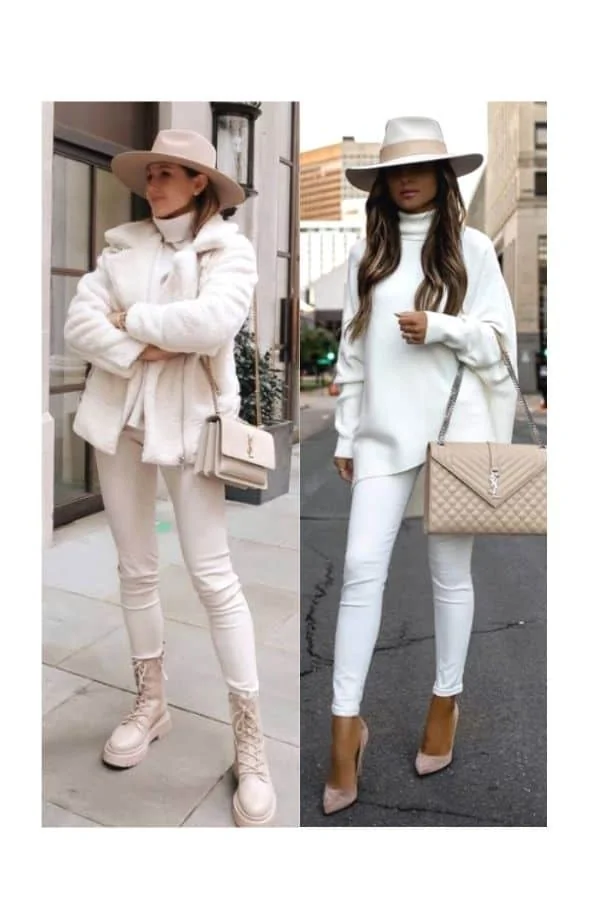 How to wear winter white leggings