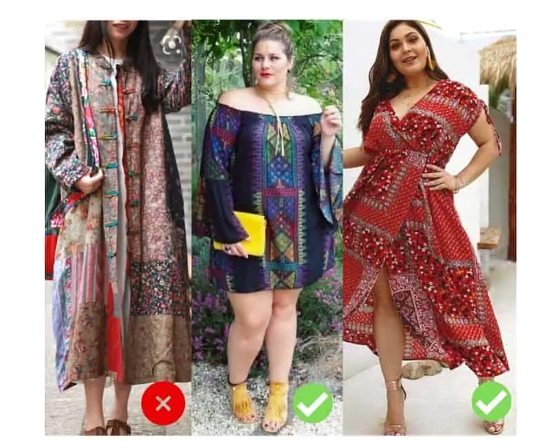 how to dress boho, plus size boho outfit ideas