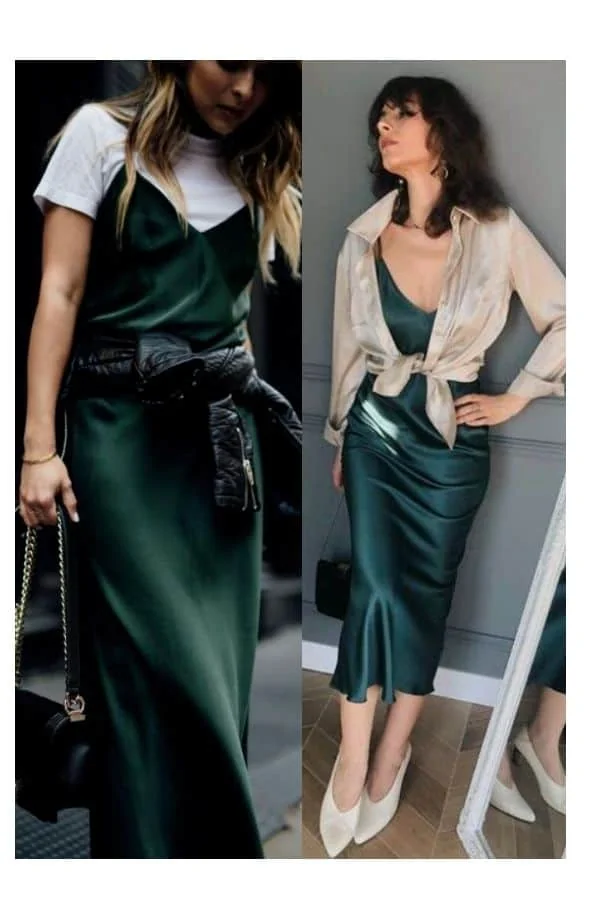  Dark green dress outfit ideas