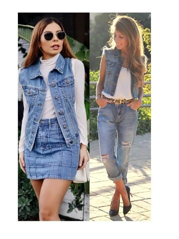 denim on denim outfit