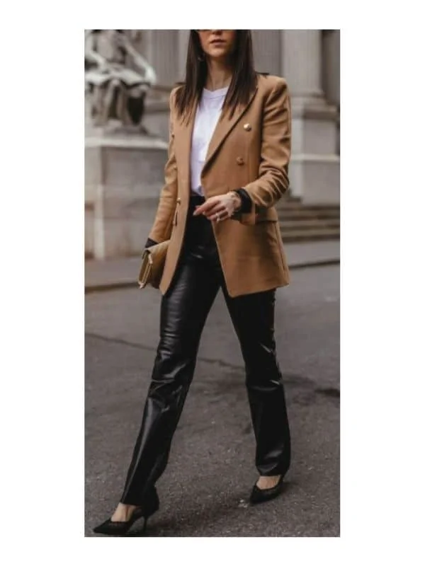 how to wear a double breasted blazer ladies