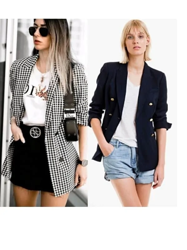 How to wear double breasted blazer in summer