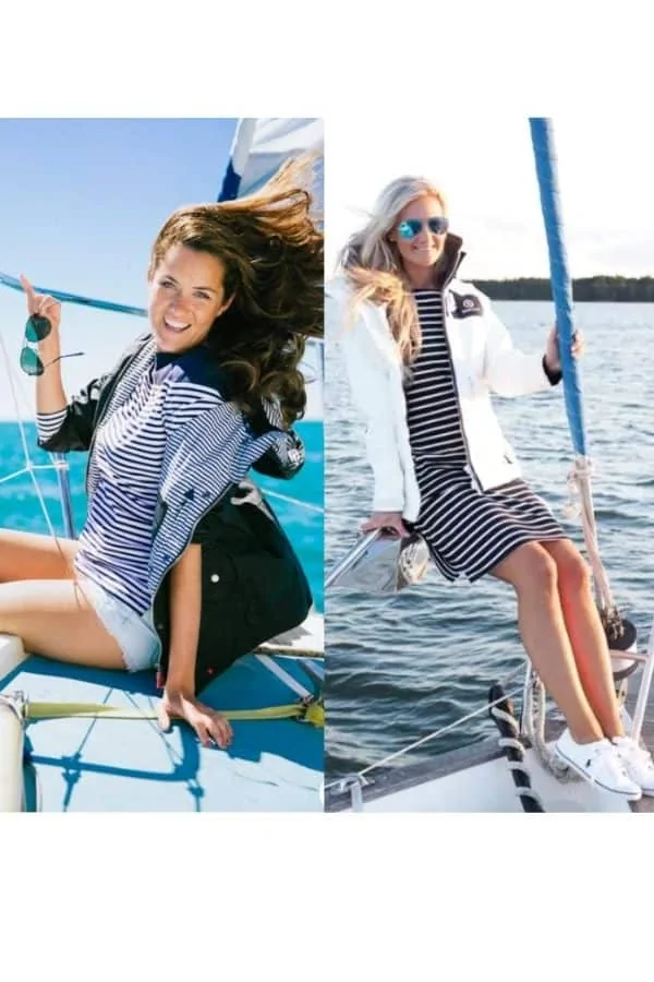 Casual winter outfit for the cold weather boat ride