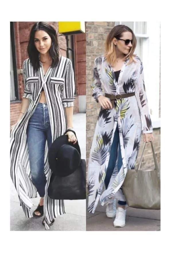 How to wear shirt dress with jeans