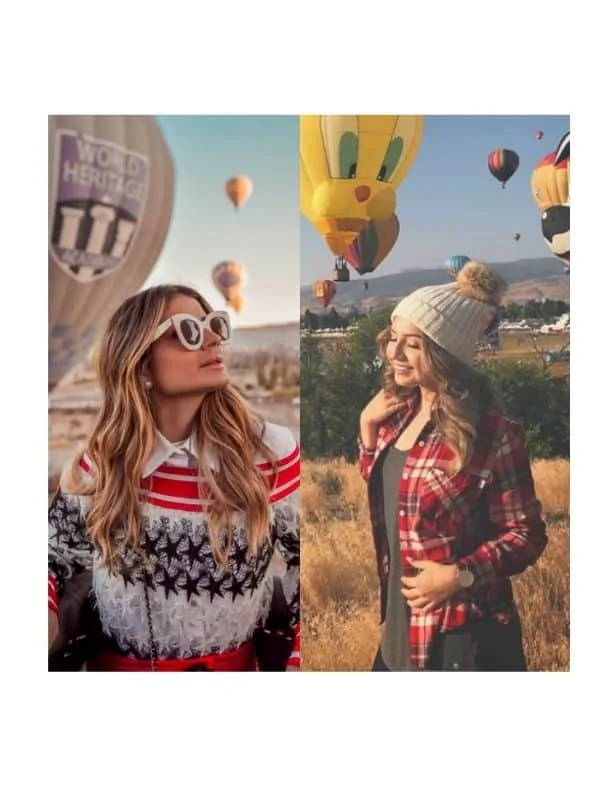 hot air balloon winter ride outfits