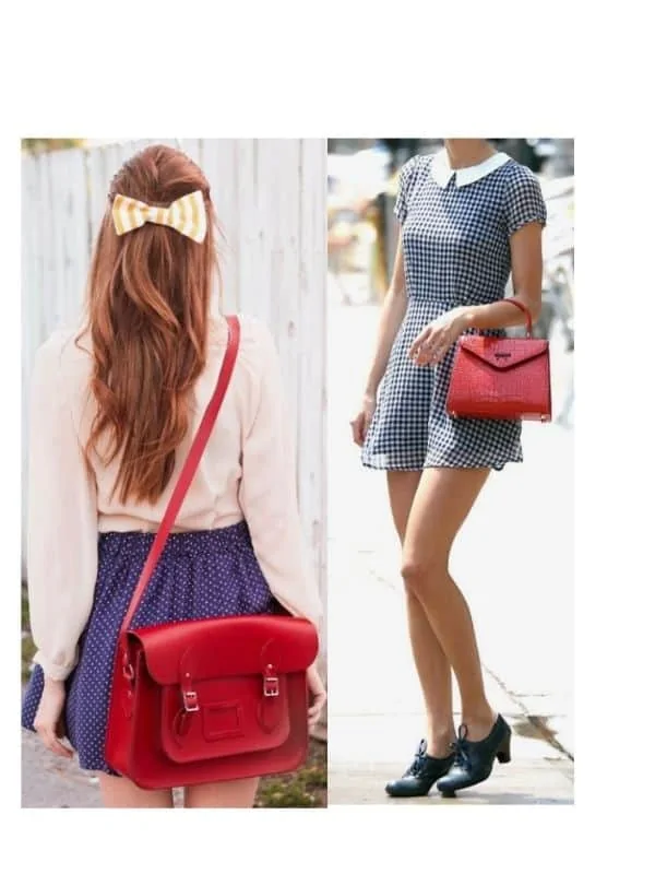 Cute British girl outfit ideas messengef bag