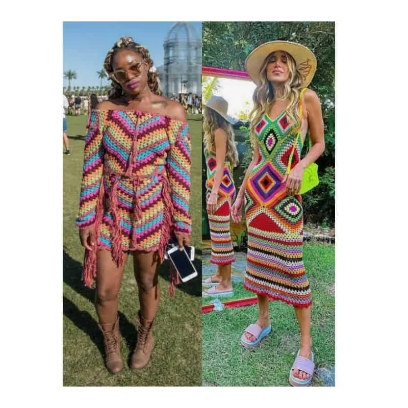 crochet dress rave party