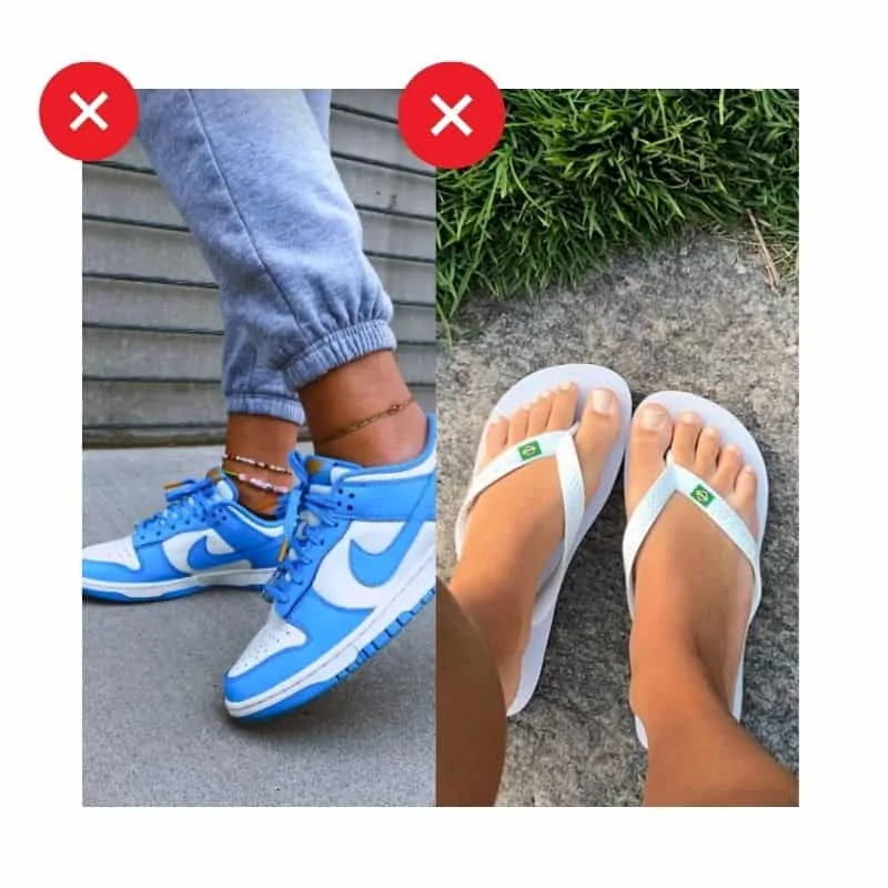 What shoes to wear to pig roast wedding?