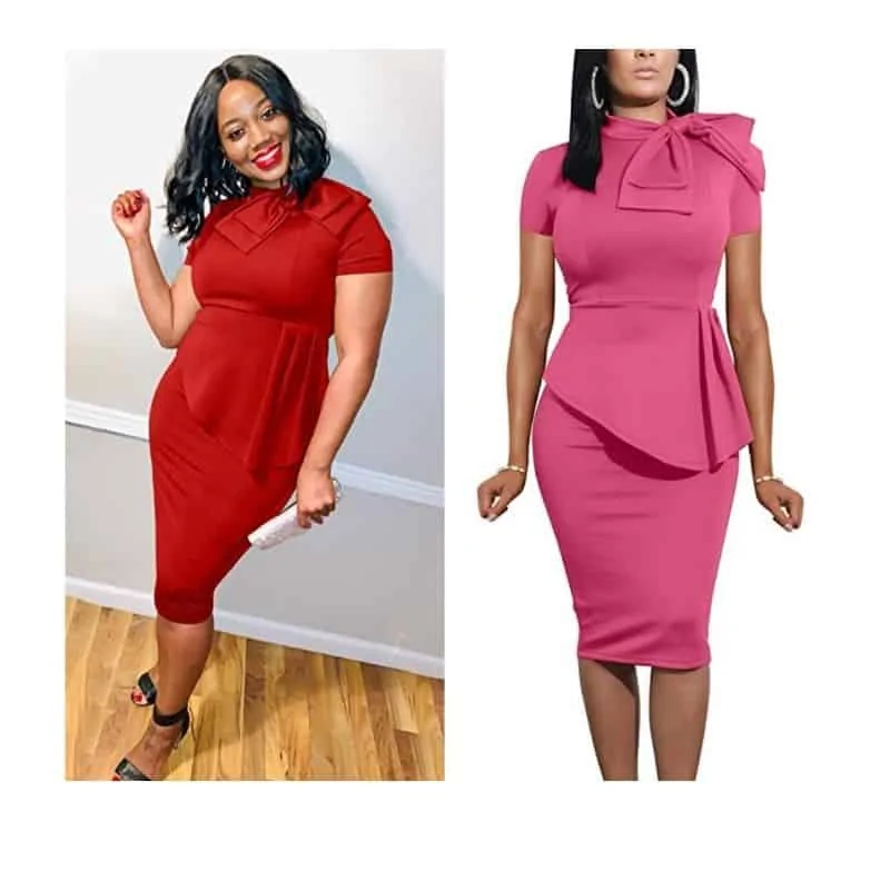 peplum dress fancy resto outfit  Longhorn Steakhouse date outfits 