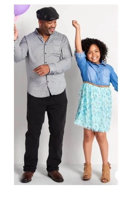 Casual father-daughter dance outfits