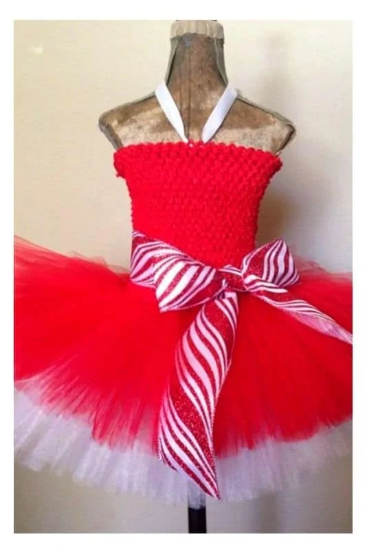 Candy cane tutu skirt