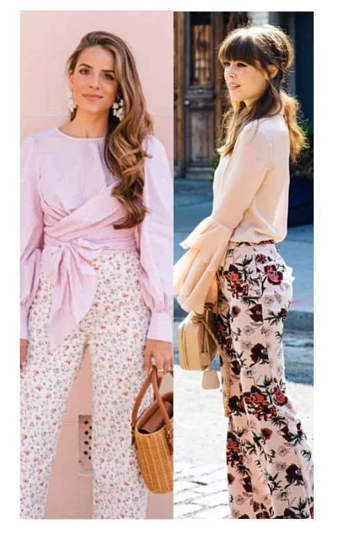 wear floral pants to bridal shower