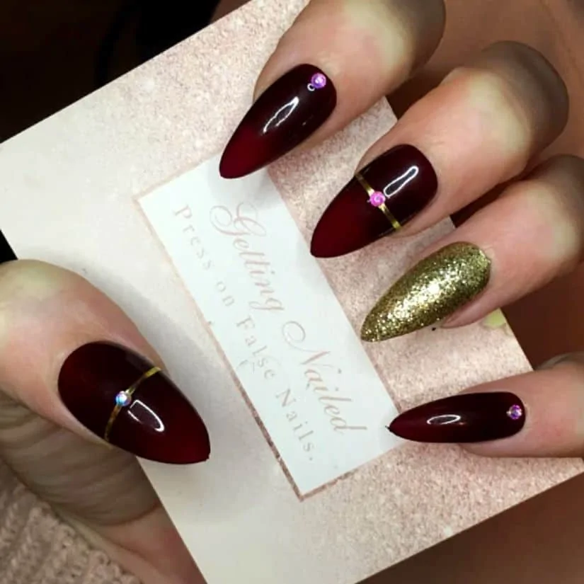 nail designs for 50th birthday