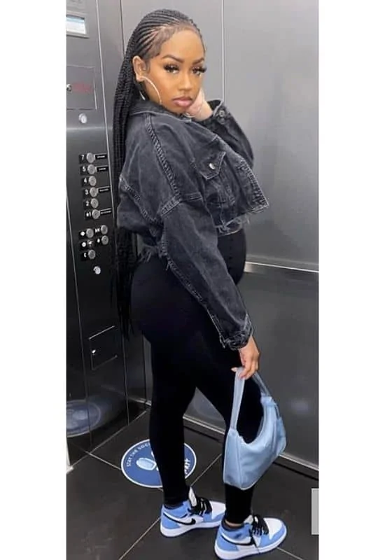 club outfits with jeans and sneakers black girl