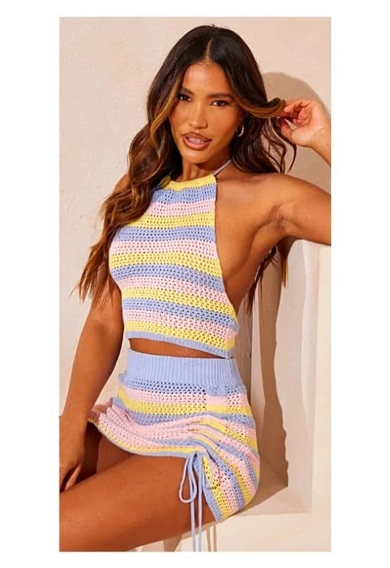 Baddie pastel beach day outfits