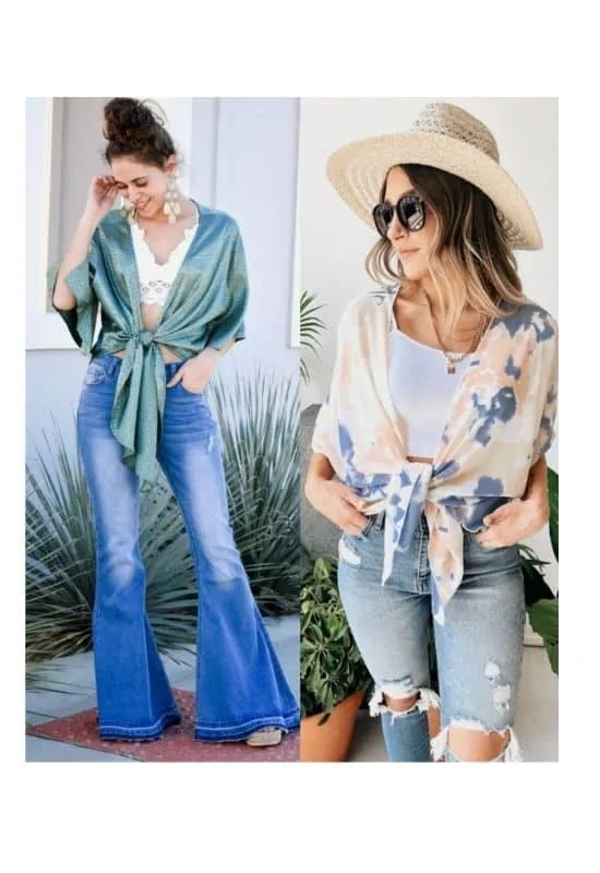 what to wear with kimono robes