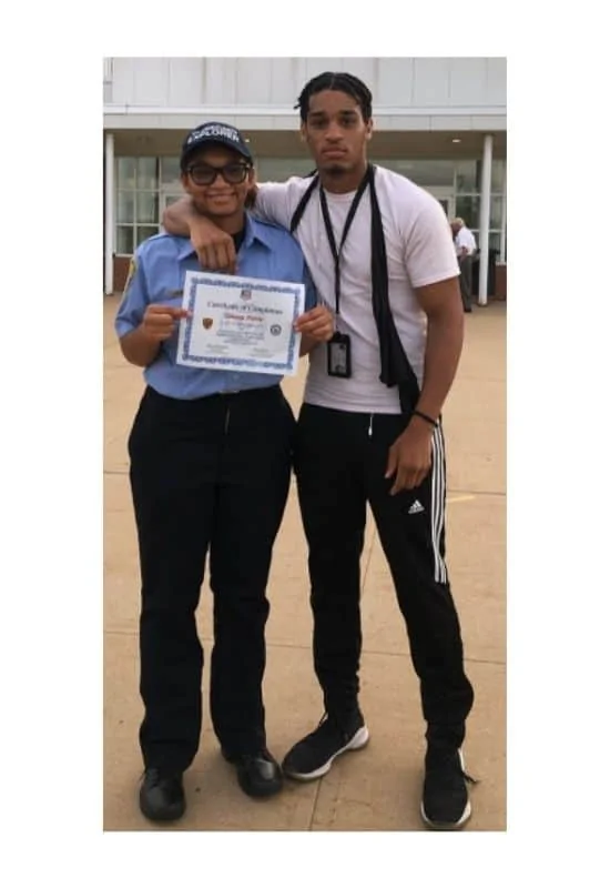 Casual police academy graduation outfit