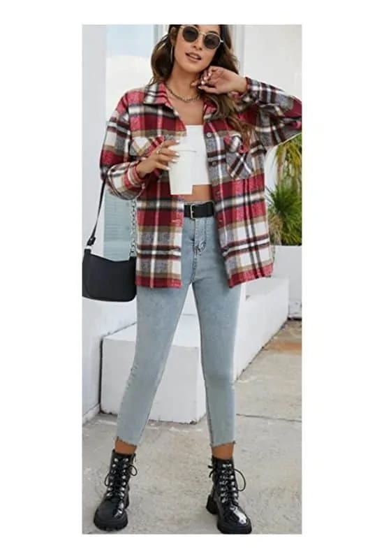 thanksgiving outfit ideas shacket