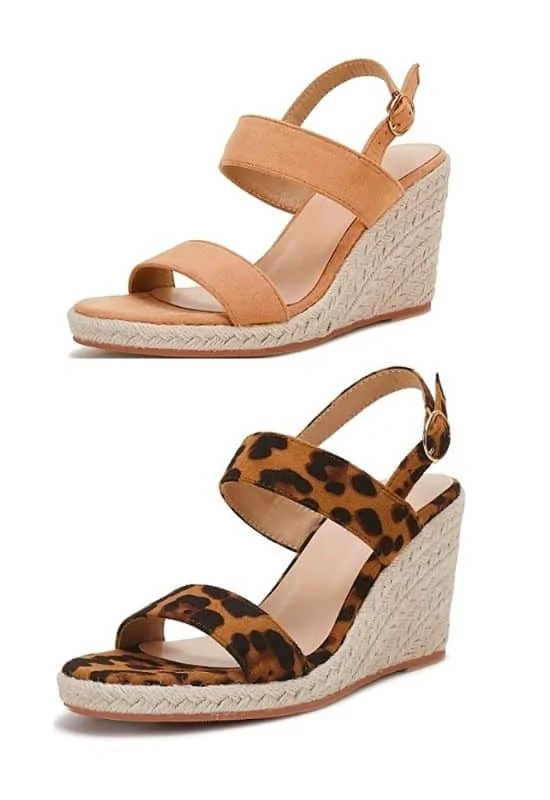 Comfy espadrilles wedges concert