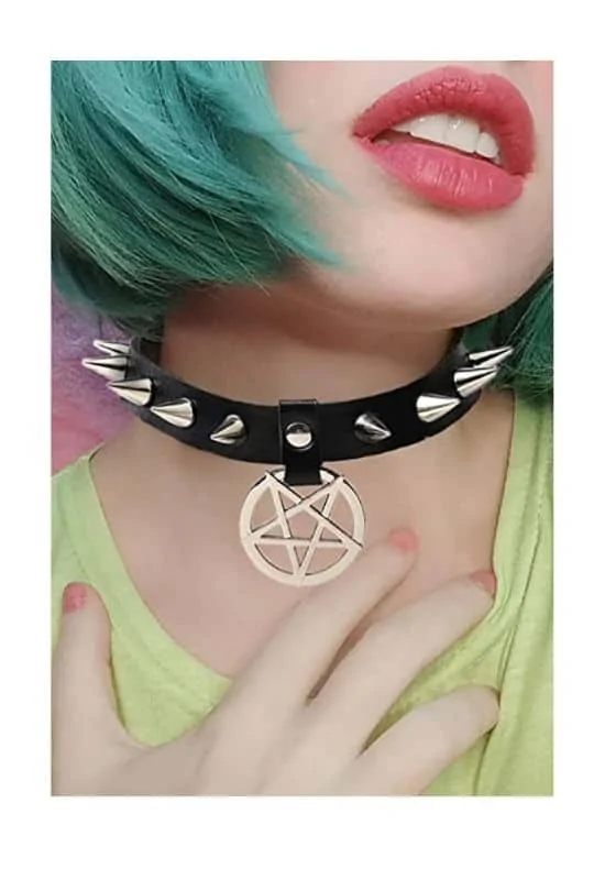 choker metal concert outfit