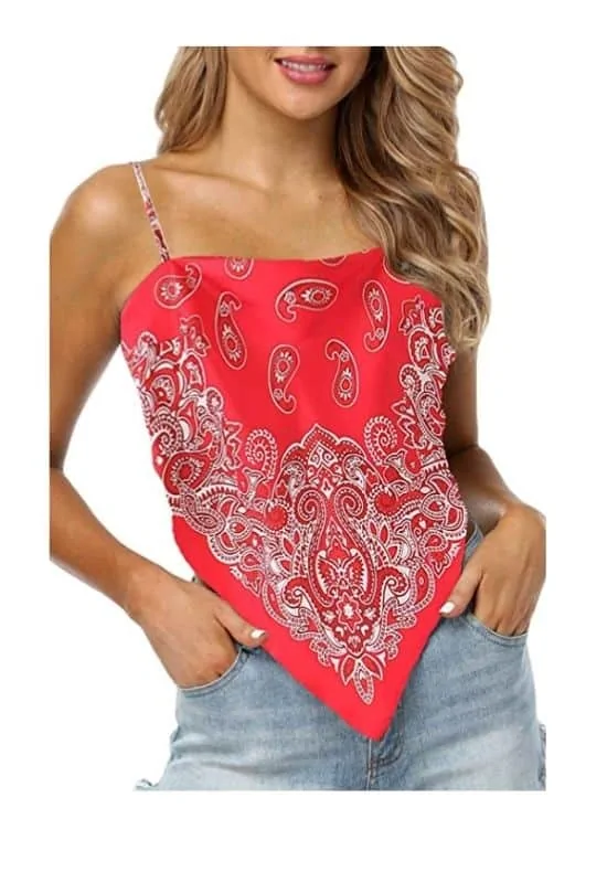 Bandana top baddie beach outfits